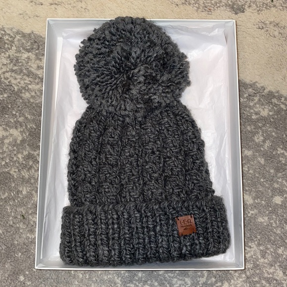 LEA Handmade with love Accessories - Hand knitted Dark grey winter hat